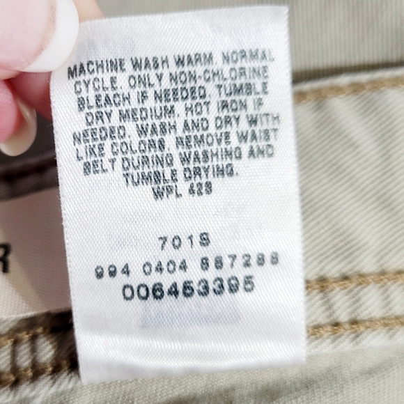 LEVI'S Men's Workwear Pants Loose Bootcut 100% Cotton Size 36x34 Khaki Color - Picture 9 of 9